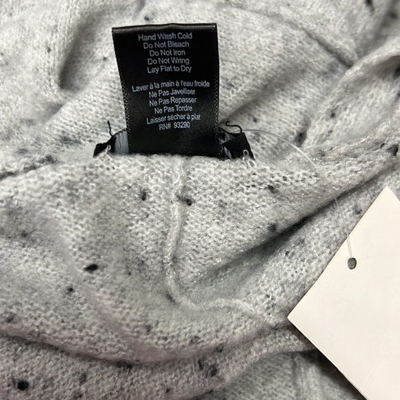 CENY Cardigan Women Size XS Gray Speckled Open Front Longline Pockets Soft Cozy - Picture 9 of 10